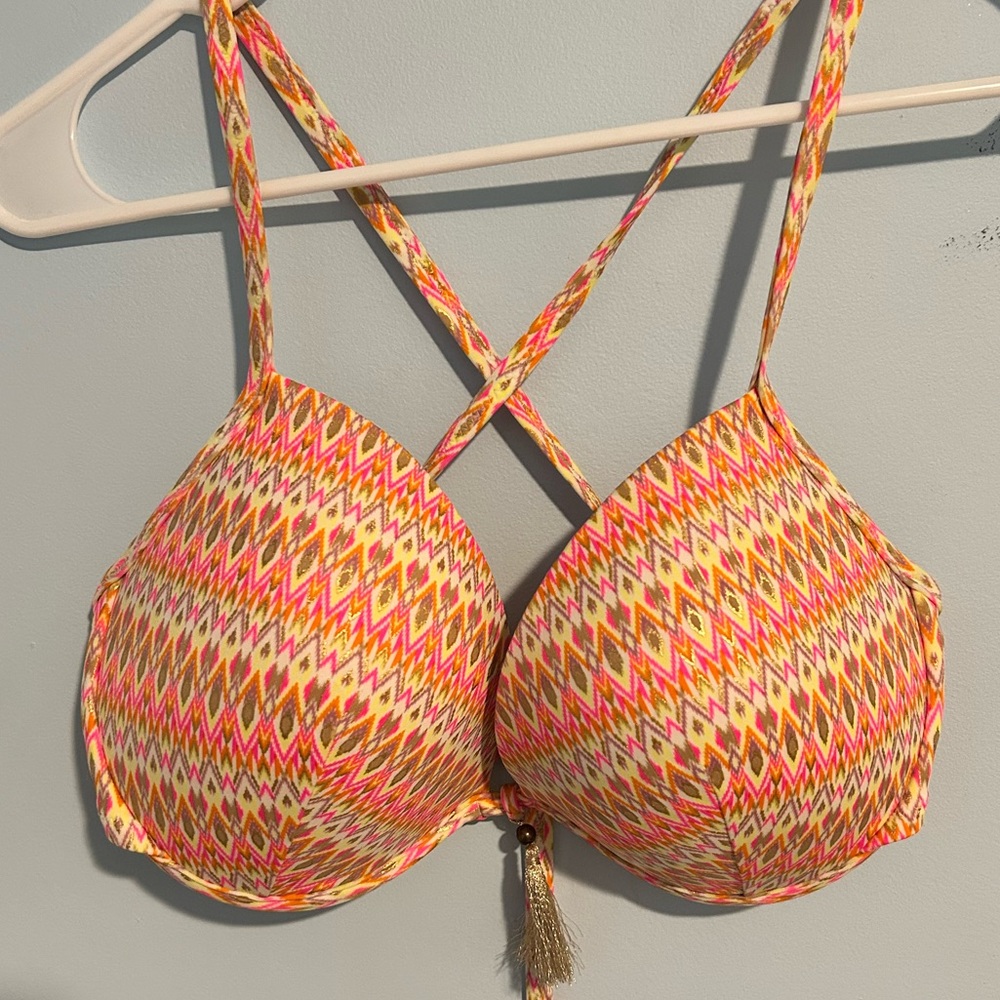 Shade & Shore Multicolor Patterned Bikini Top